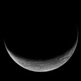 Triton's crescent in color (high-pass filtered)