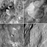 Craters on Vesta