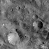 Vesta's strangely shaped craters