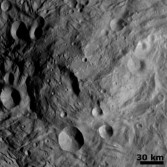 Vesta's south polar mound