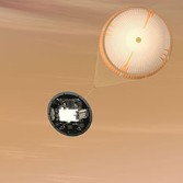 Curiosity artist's concept EDL 20 parachute descent