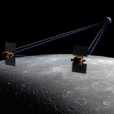GRAIL artist's concept measuring gravity