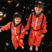 Sanaya and Anahita Lakdawalla in flight suits