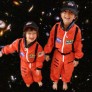 Sanaya and Anahita Lakdawalla in flight suits