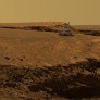Mars Exploration Rover artist's concept Opportunity at Victoria Crater, on Mars