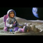 The Ultimate Sandbox, a painting by renowned science fiction artist Michael Whelan