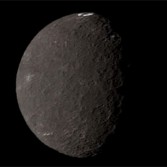 Voyager captured this view of Uranus' moon Umbriel from a range of slightly more than a million kilometers on January 24, 1986.  Processed by Ted Stryk.