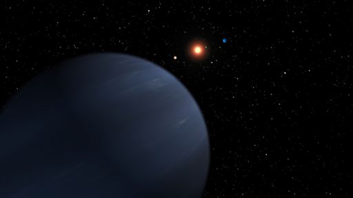 Artist's concept of 55 Cancri's fifth-discovered planet