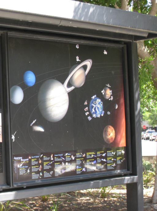 Spacecraft bulletin board at JPL