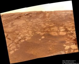 Opportunity looks upward to 'Paolo's Plunge'