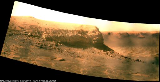 View of Cape Verde on sol 1,487