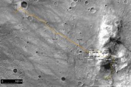Spirit traverse map from Sol 1 to Sol 742