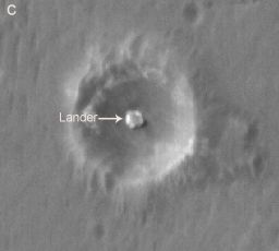 Opportunity lander in Eagle Crater