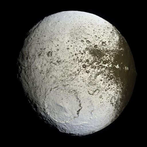 Iapetus' trailing hemisphere