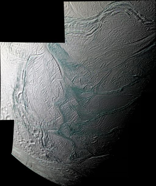 Mosaic of Enceladus' southern hemisphere