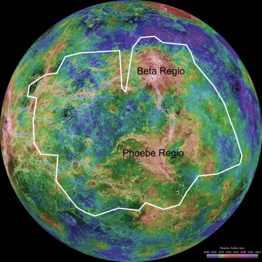 Context map for Venus Express VMC surface image