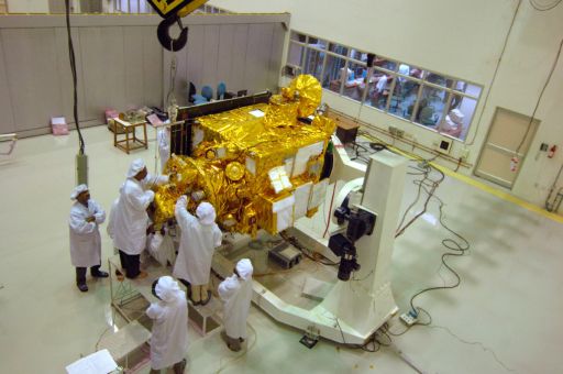 Chandrayaan-1 undergoing prelaunch testing