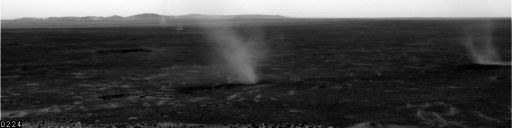 Dust devils in Gusev crater, sol 568