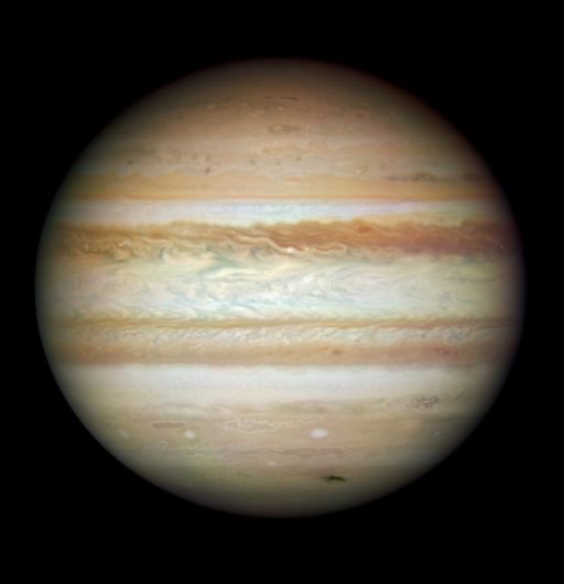 Jupiter with impact scar