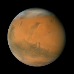 Mars during the 2007 opposition: longitude 140°