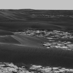 Opportunity panorama of Erebus Crater