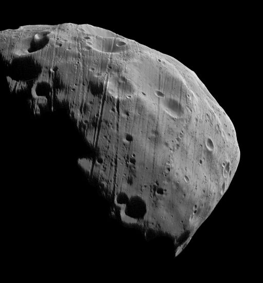 Mars Express' closest-ever image of Phobos