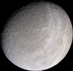 Rhea at a scale of 10 km/pixel