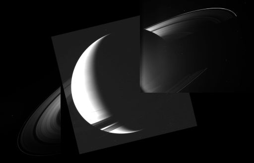 Saturnshine on the rings near equinox