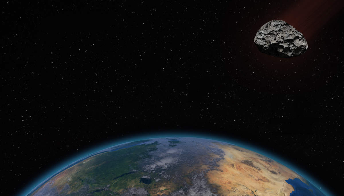 Earth and NEO in space