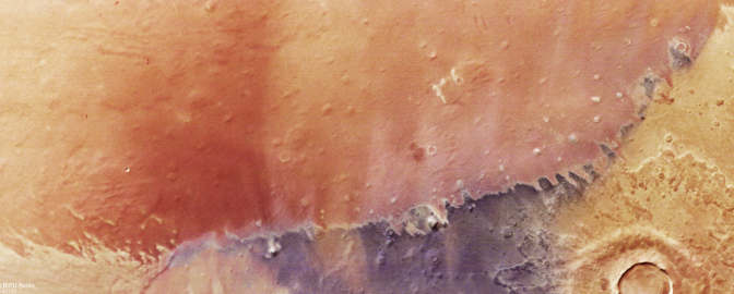 Arcadia Planitia on Mars