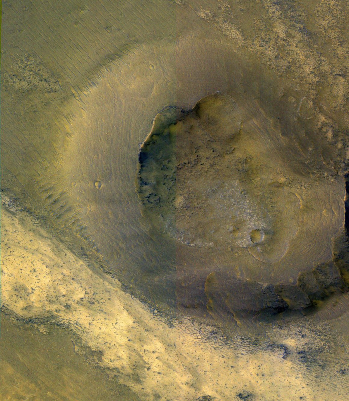 Mud volcanoes on Mars
