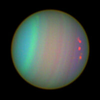 Uranus false color hubble