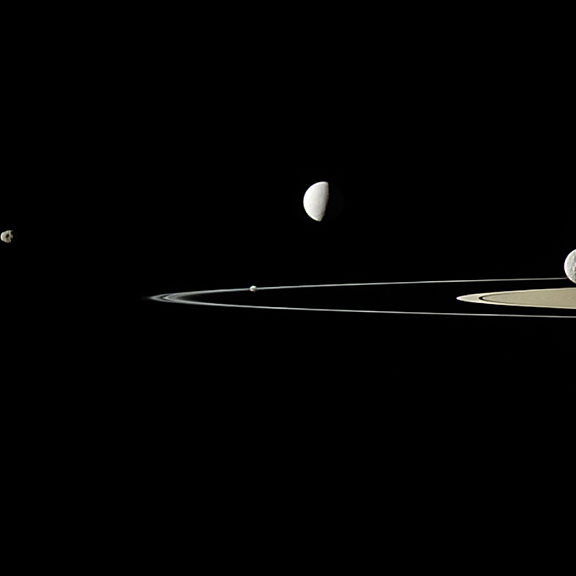 Cassini saturn group portrait