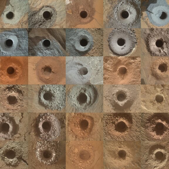 Curiosity 42 drill holes