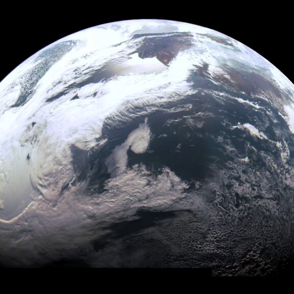 Earth from junocam