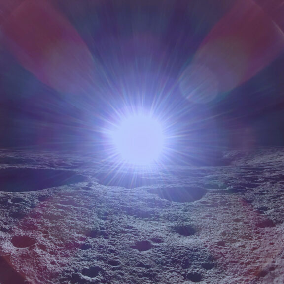 Glue ghost lunar sunrise