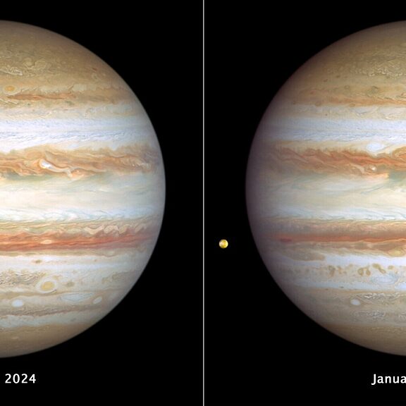 Hubble jupiter two hemispheres