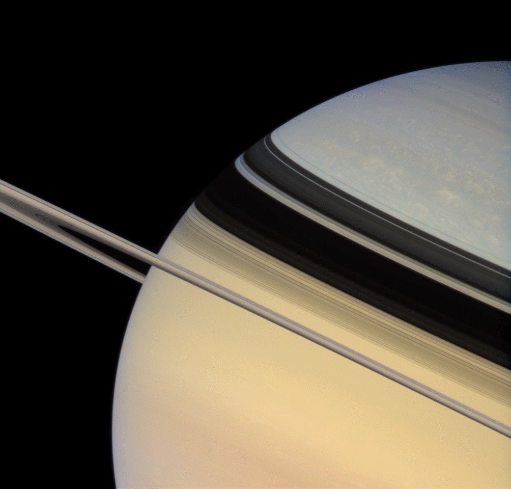 Cassini crosses Saturn's ring plane, 4 February 2007