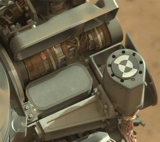 Curiosity's Turret: CHIMRA animation (150-micrometer sample path)