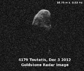 Radar images of asteroid 4179 Toutatis from the 2012 close approach