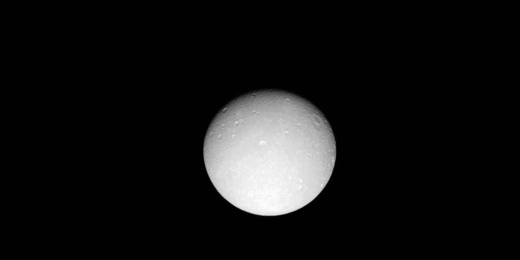 Partial eclipse of Rhea by Dione