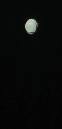 Phobos enters eclipse, Curiosity sol 393 (raw)