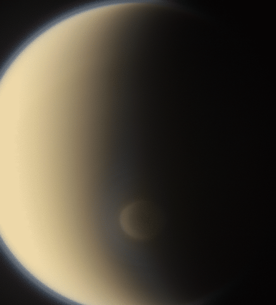 Titan's south polar vortex in motion