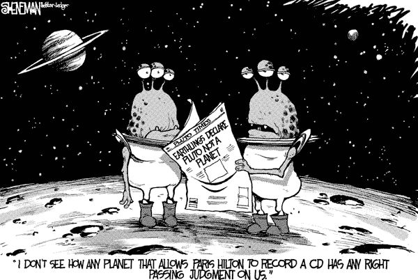 Pluto comic by Drew Sheneman