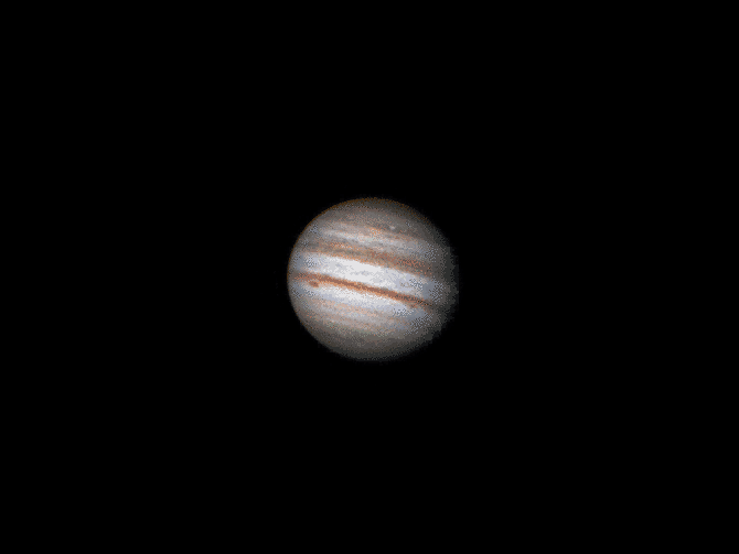 Jupiter on 11 January and 4 February 2012