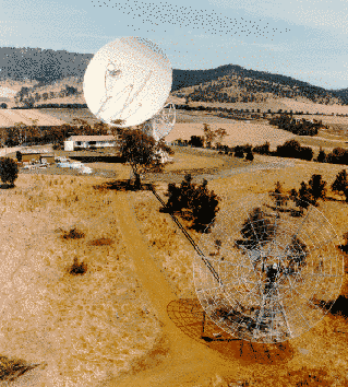 The Mount Pleasant Radio Observatory in Tasmania, Australia
