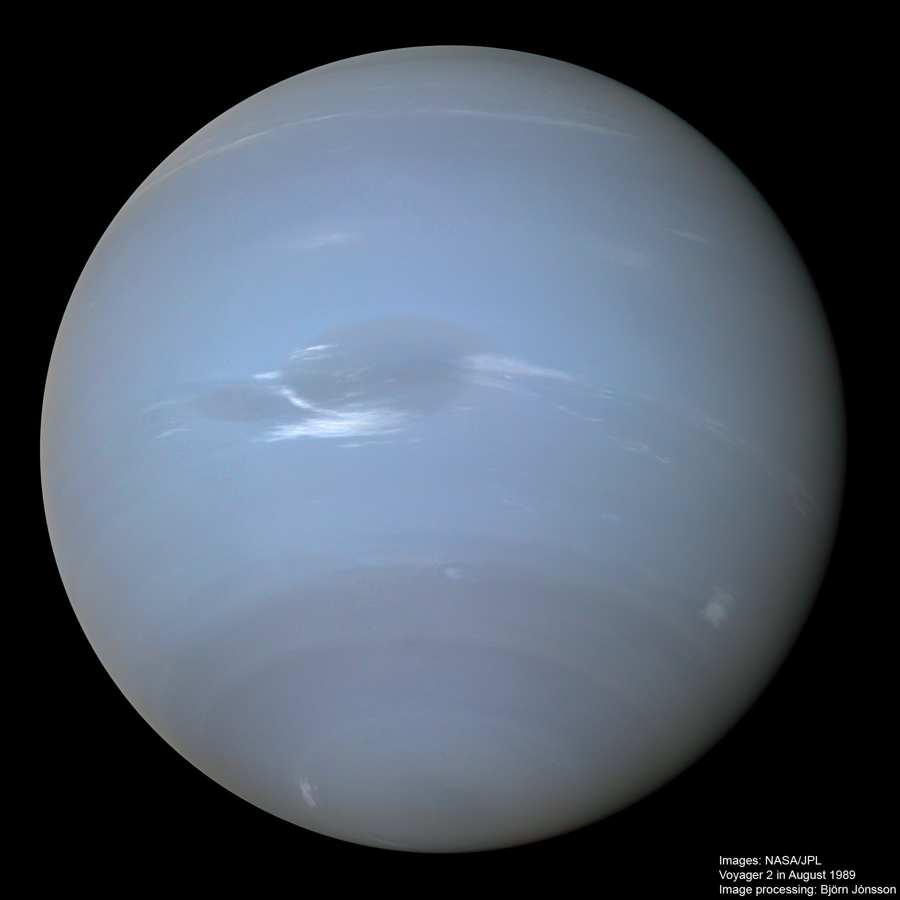 High resolution Global Neptune Mosaic With The Planetary Society
