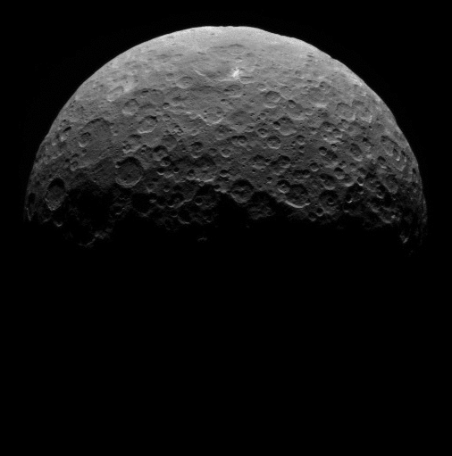 Dawn optical navigation sequence over Ceres' north pole, April 14, 2015 (animation)
