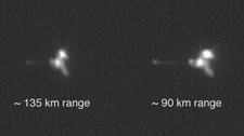 Mars Odyssey imaged by Mars Global Surveyor