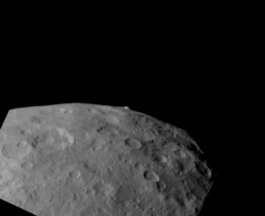 An isolated peak on Ceres (Ahuna Mons)